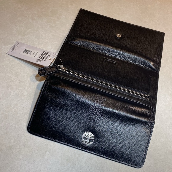 New Timberland Women's Leather RFID Flap Wallet Clutch Organizer black tags ⭐️⭐️ - Picture 6 of 17